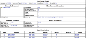 Daniel Esparza Land Patent 947526 Details