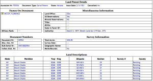 Florence McCoy Land Patent 793554 Details